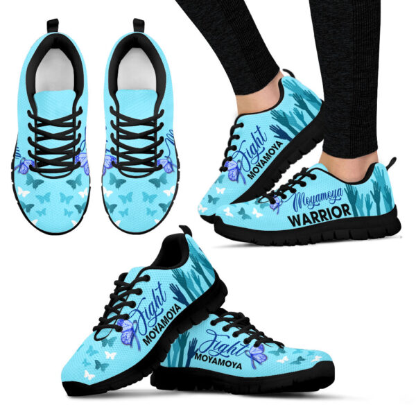 Fight Moyamoya Shoes Hand Sneaker Walking Shoes – Best Gift For Men And Women – Cancer Awareness Shoes