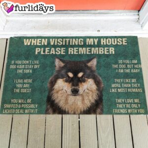 Finnish Lapphund’s Rules Doormat – Funny Doormat – Christmas Holiday Gift