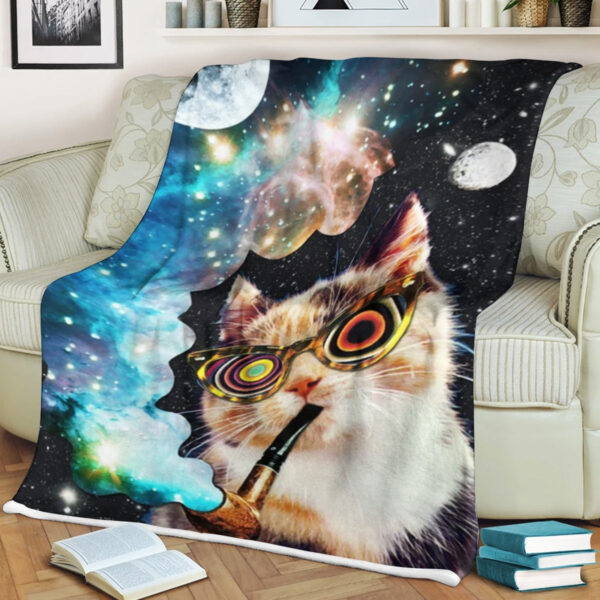 Cat Throw Blanket – High Cat – Cat Painting Blanket – Cat In Blanket – Blanket With Cats On It – Furlidays