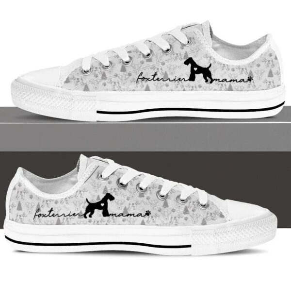 Fox Terrier Low Top Shoes – Sneaker For Dog Walking – Dog Lovers Gifts for Him or Her
