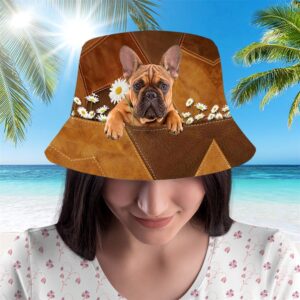 French Bulldog Bucket Hat Hats To Walk With Your Beloved Dog A Gift For Dog Lovers 2 fl4k4d