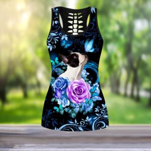 French Bulldog Butterfly Hollow Tanktop Legging Set Outfit Casual Workout Sets Dog Lovers Gifts For Him Or Her 2 otwlxg