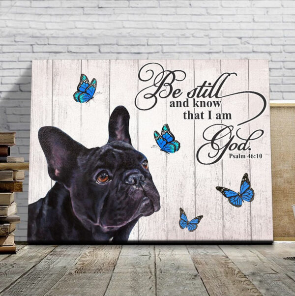 French Bulldog Matte Canvas – Dog Wall Art Prints – Canvas Wall Art Decor