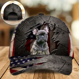French Bulldog On The American Flag Cap Hat For Going Out With Pets Gifts Dog Hats For Relatives 4 ts4kt8