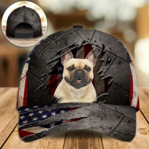 French Bulldog On The American Flag Cap Hats For Walking With Pets Gifts Dog Caps For Friends 1 tq0vos
