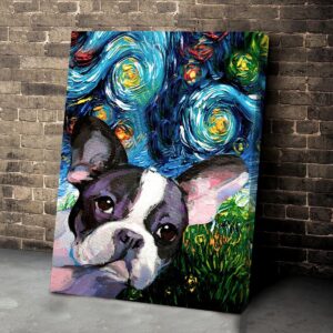 French Bulldog Poster Matte Canvas Poster To Print Gift For Dog Lovers 1