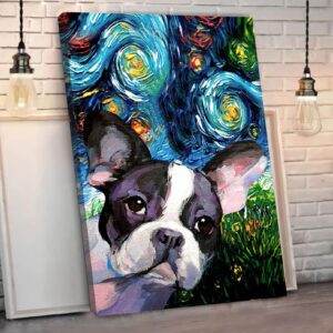 French Bulldog Poster Matte Canvas Poster To Print Gift For Dog Lovers 2