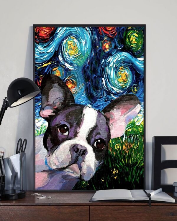 French Bulldog Poster & Matte Canvas – Poster To Print – Gift For Dog Lovers