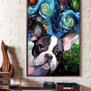 French Bulldog Poster Matte Canvas Poster To Print Gift For Dog Lovers 4