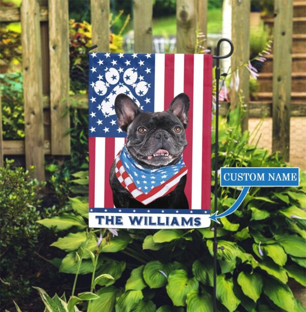 French Bulldogs Personalized Garden Flag – Garden Dog Flag – Personalized Dog Garden Flags