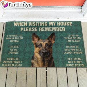 German Shepard’s House Rules Doormat’s Rules Doormat – Funny Doormat – Housewarming Gifts