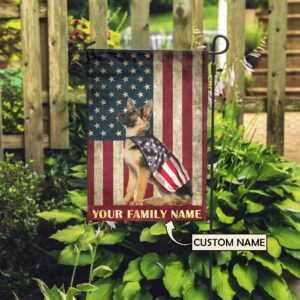 German Shepherd American Personalized Flag Personalized Dog Garden Flags Dog Flags Outdoor 3