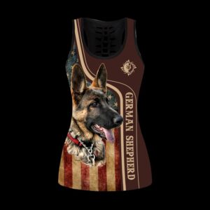 German Shepherd Cool With American Flag Hollow Tanktop Legging Set Outfit Casual Workout Sets Dog Lovers Gifts For Him Or Her 2 lujojw