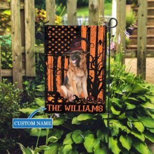 German Shepherd Halloween Personalized Flag Personalized Dog Garden Flags Gift For Dog Lovers 2