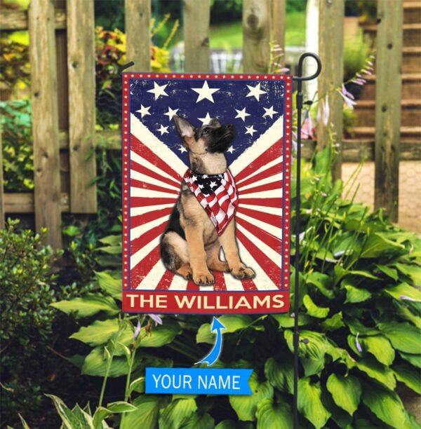 German Shepherd Personalized Garden Flag-House Flag – Custom Dog Garden Flags – Dog Flags Outdoor