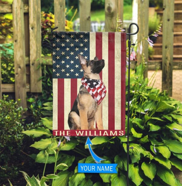 German Shepherd Personalized Garden Flag – Personalized Dog Garden Flags – Dog Flags Outdoor