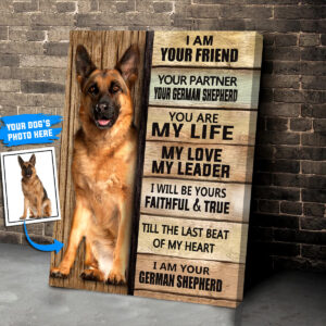 German Shepherd Personalized Poster Canvas Dog Canvas Wall Art Dog Lovers Gifts For Him Or Her 2