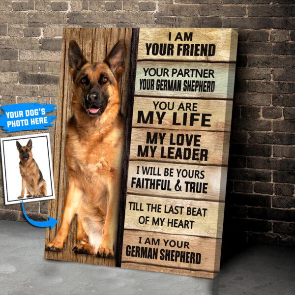 German Shepherd Personalized Poster & Canvas – Dog Canvas Wall Art – Dog Lovers Gifts For Him Or Her