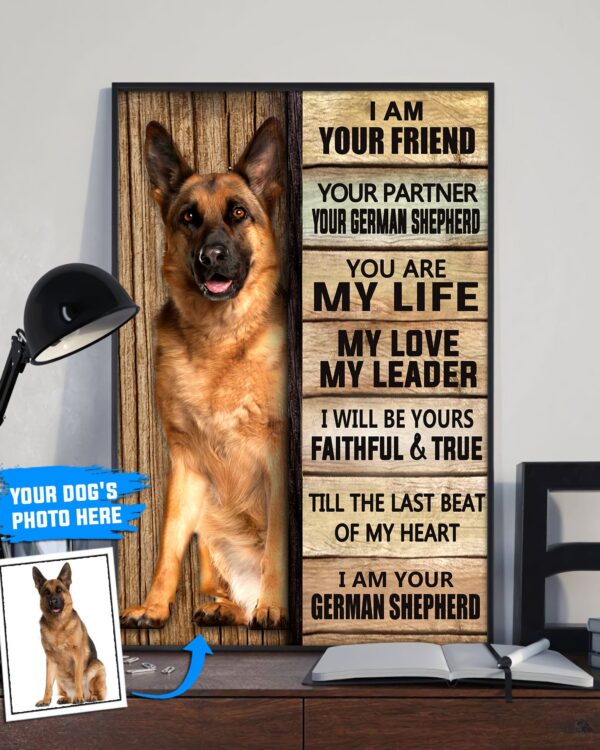 German Shepherd Personalized Poster & Canvas – Dog Canvas Wall Art – Dog Lovers Gifts For Him Or Her