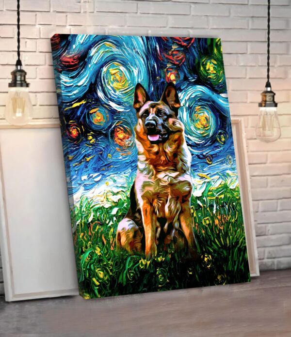 German Shepherd Poster & Matte Canvas – Dog Canvas Art – Poster To Print – Gift For Dog Lovers