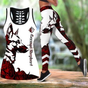 German Shepherd Red Tattoos Hollow Tanktop Legging Set Outfit Casual Workout Sets Dog Lovers Gifts For Him Or Her 1 flgblp