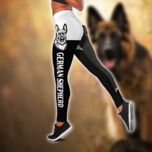 German Shepherd Sport Hollow Tanktop Legging Set Outfit Casual Workout Sets Dog Lovers Gifts For Him Or Her 3 oonjgx