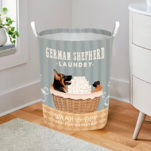 German Shepherd Wash And Dry Laundry Basket Dog Laundry Basket Christmas Gift For Her Home Decor 2