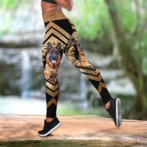 German Shepherd With Bricks Hollow Tanktop Legging Set Outfit Casual Workout Sets Dog Lovers Gifts For Him Or Her 3 twne7x