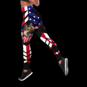 German Shepherd With Usa Flag Hollow Tanktop Legging Set Outfit Casual Workout Sets Dog Lovers Gifts For Him Or Her 3 tzdjzf
