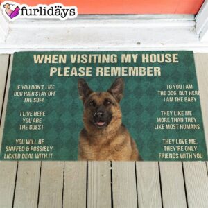 German Shepherd’s Rules Doormat – Funny Doormat – Christmas Holiday Gift