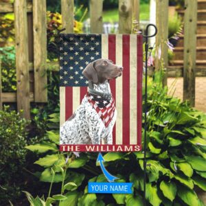 German Shorthaired Pointer Personalized Garden Flag…
