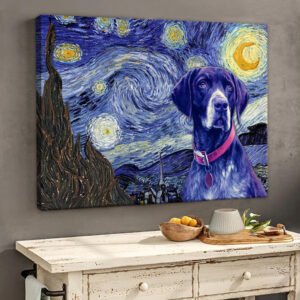German Shorthaired Pointer Poster Matte Canvas Dog Wall Art Prints Painting On Canvas 2