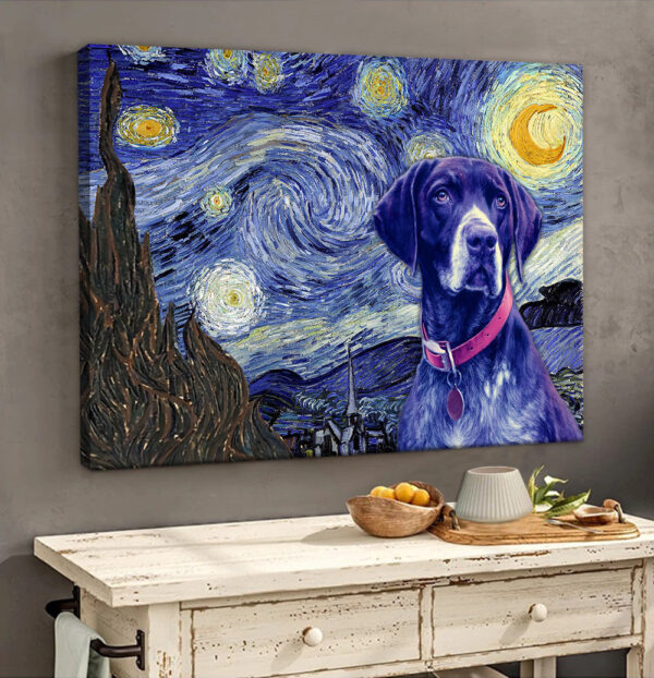 German Shorthaired Pointer Poster & Matte Canvas – Dog Wall Art Prints – Painting On Canvas