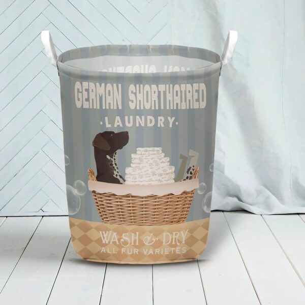 German Shorthaired Pointer Wash And Dry Laundry Basket – Dog Laundry Basket – Christmas Gift For Her – Home Decor