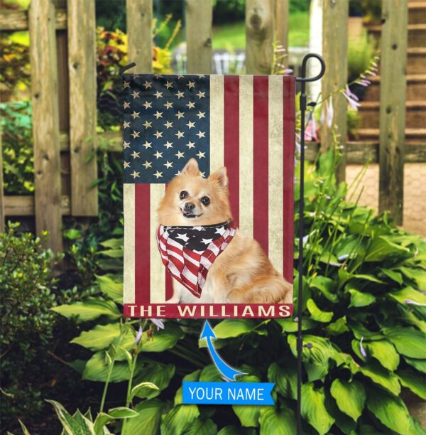 German Spitz Personalized Garden Flag – Personalized Dog Garden Flags – Dog Flags Outdoor