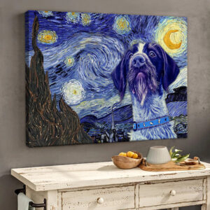 German Wirehaired Pointer Poster Matte Canvas Dog Wall Art Prints Painting On Canvas 2