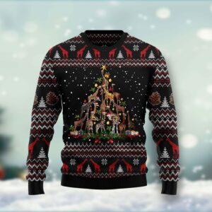 Giraffe Christmas Tree Ugly Christmas Sweater…