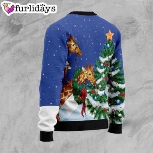 Giraffe Family Xmas Ugly Christmas Sweater Gift For Pet Lovers Lover Xmas Sweater Gift 2