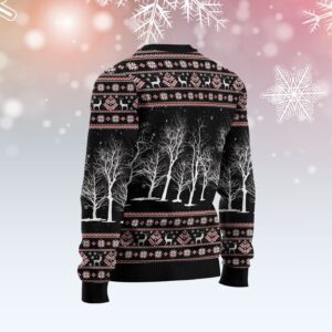 Giraffe Santa Claus Ugly Christmas Sweater Lover Xmas Sweater Gift Unisex Crewneck Sweater 2