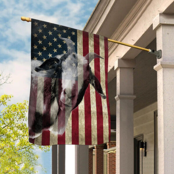 Goat-America Flag – Flags For The Garden – Backyard Outdoor Flag