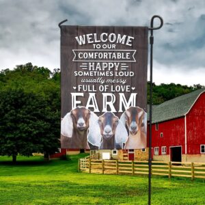 Goat-Full Of Love Farm Flag –…