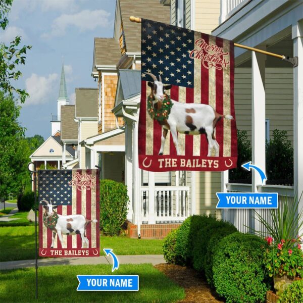 Goat Personalized Flag 2 – Garden Flags Outdoor – Outdoor Decoration