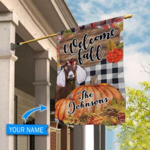 Goat Pumpkin Welcome Fall Personalized Flag Garden Flags Outdoor Outdoor Decoration 2