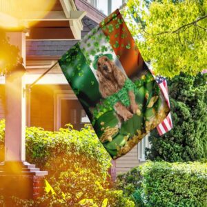 Golden English Cocker Spaniel St Patrick’s Day Garden Flag – Best Outdoor Decor Ideas – St Patrick’s Day Gifts
