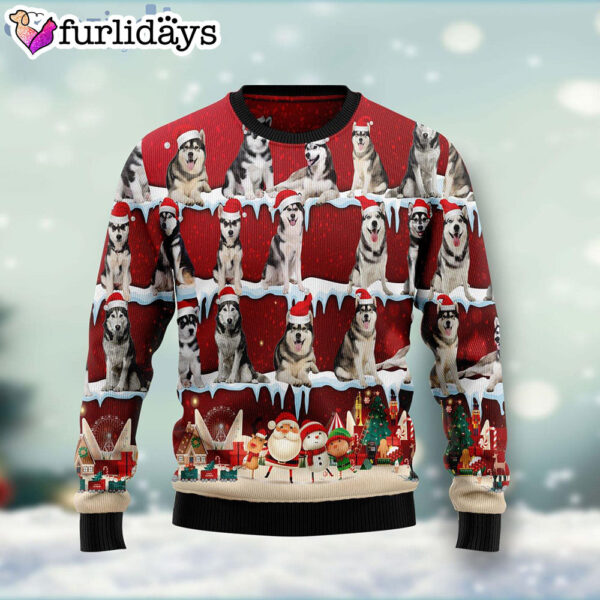 Golden Retriever Cute Dog All Over Print Ugly Christmas Sweater – Christmas Outfits Gift