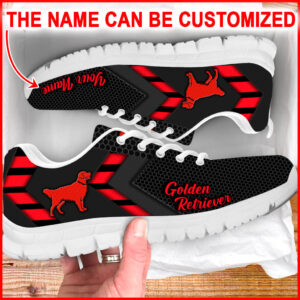 Golden Retriever Dog Simplify Style Sneakers Personalized Custom Best Shoes For Dog Lover Best Gift For Dog Mom 1