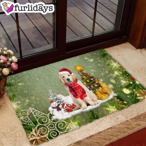 Golden Retriever Merry Christmas Doormat Pet Welcome Mats Unique Gifts Doormat 2