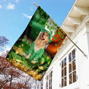 Golden Retriever St Patrick s Day Garden Flag Best Outdoor Decor Ideas St Patrick s Day Gifts 3