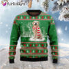 Golden Retriever Winter Tree Dog Lover Funny Family Ugly Christmas Sweater Gifts