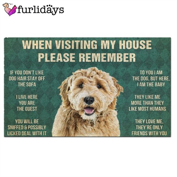 Goldendoodle’s Rules Doormat – Funny Doormat -Gift For Dog Lovers